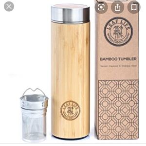 Leaf life bamboo tumbler. NWOB